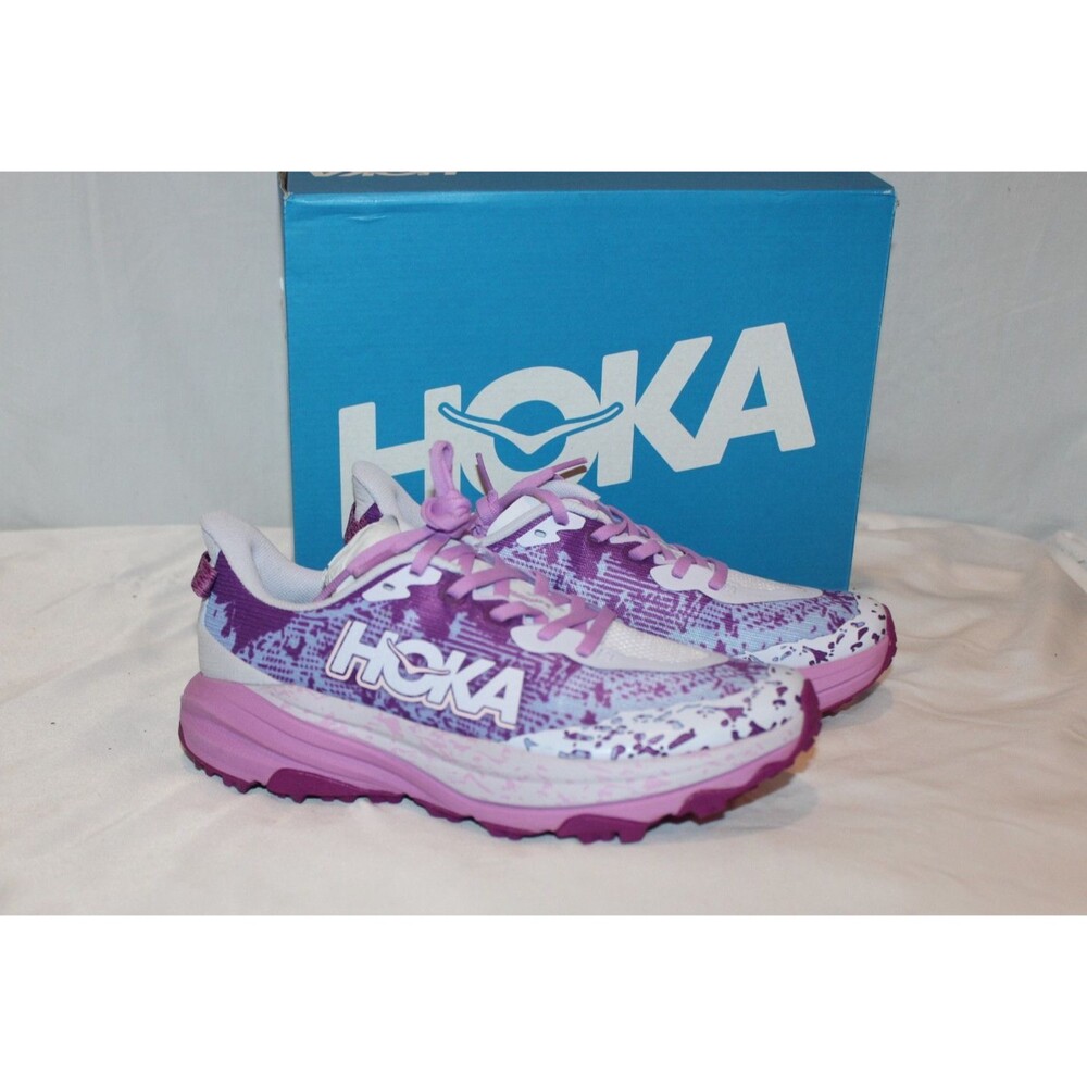 Hoka One Youth 5 Women's 6.5 Speedgoat 6 Running Sneakers SGHT Purple NIB